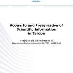 Acesso e preservação de informação científica na Europa