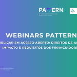 Webinars PATTERN com forte adesão da comunidade