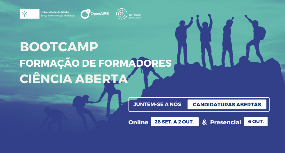 Bootcamp de Formação de Formadores em Ciência Aberta 2026. Datas: 1, 2, 8, 9, 15, 16 de junho